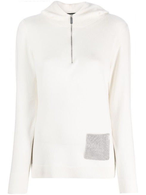 Sudadera con capucha adornada con cadena de bolas